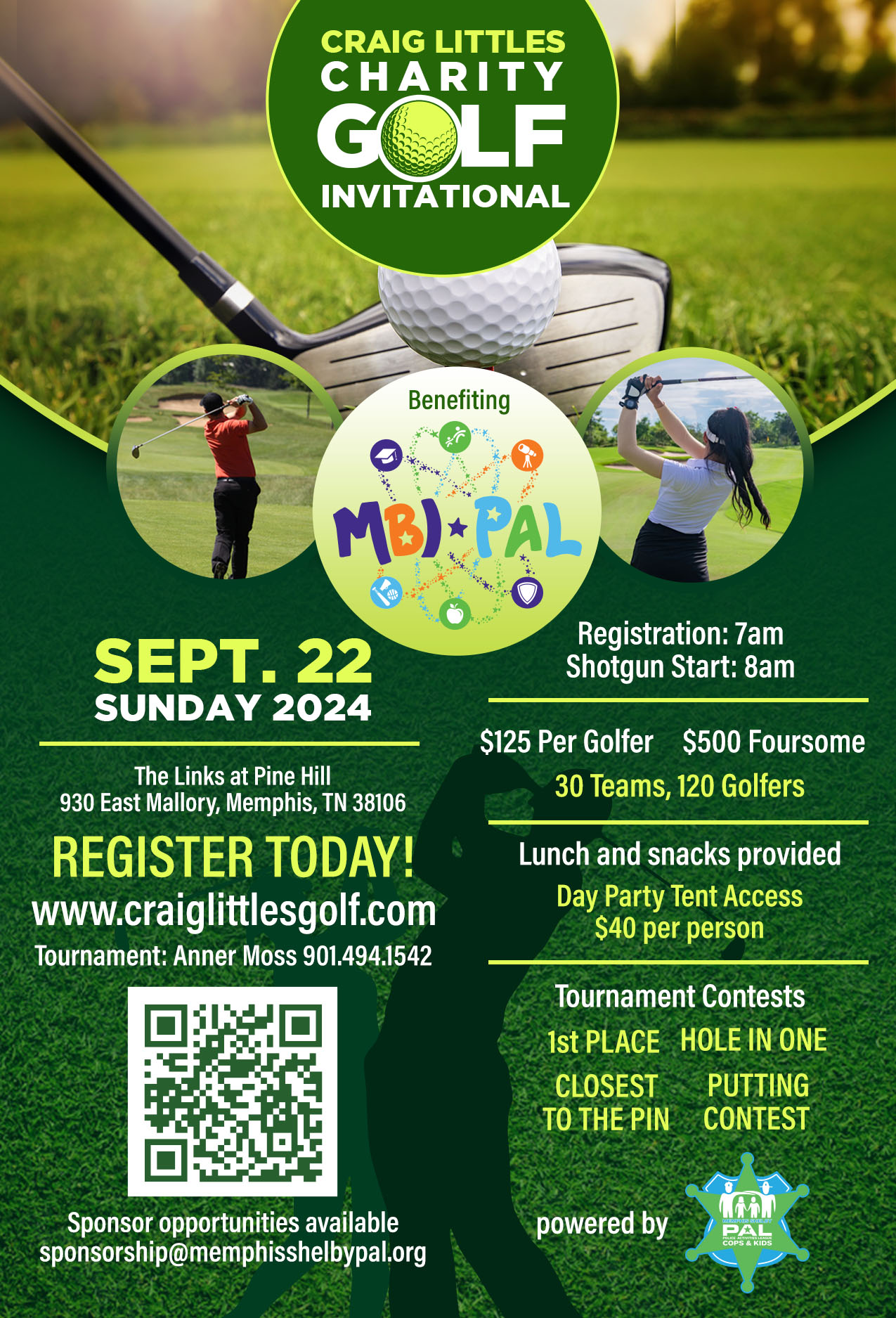 Craig Littles Golf Tournament – Benefitting PAL